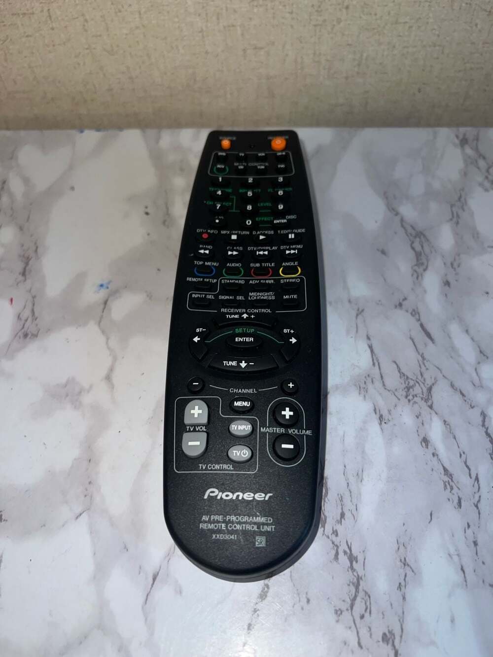 Pioneer XXD3041 AV Pre-Programmed Remote Control Unit